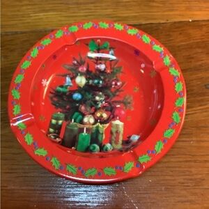 Vintage Christmas Ashtray